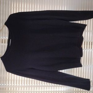 Liz Claiborne midnight blue knit top. Size L.